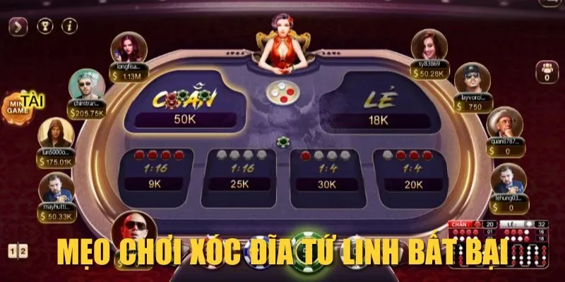 Mẹo chơi Xóc Đĩa Tứ Linh bất bại